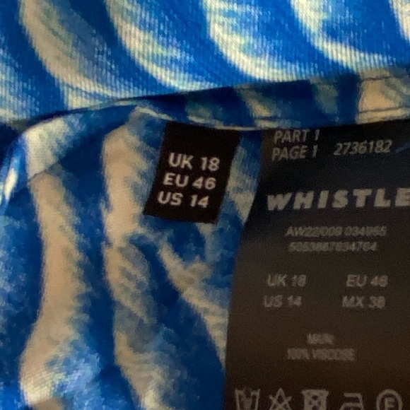 Whistles Seafoam Button Front
Skirt Blue/Multi New Size 14 - Picture 10 of 10